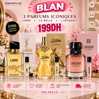 Pack 3 parfums 33ml eau de parfum 😍