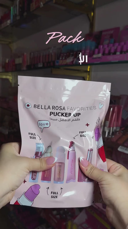 Bella Rosa – Coffret Maquillage Complet Lèvres 5 Pièces – Full Size + Cadeaux 🎁